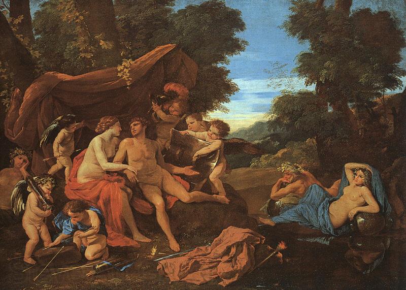 Nicolas Poussin Mars and Venus Spain oil painting art